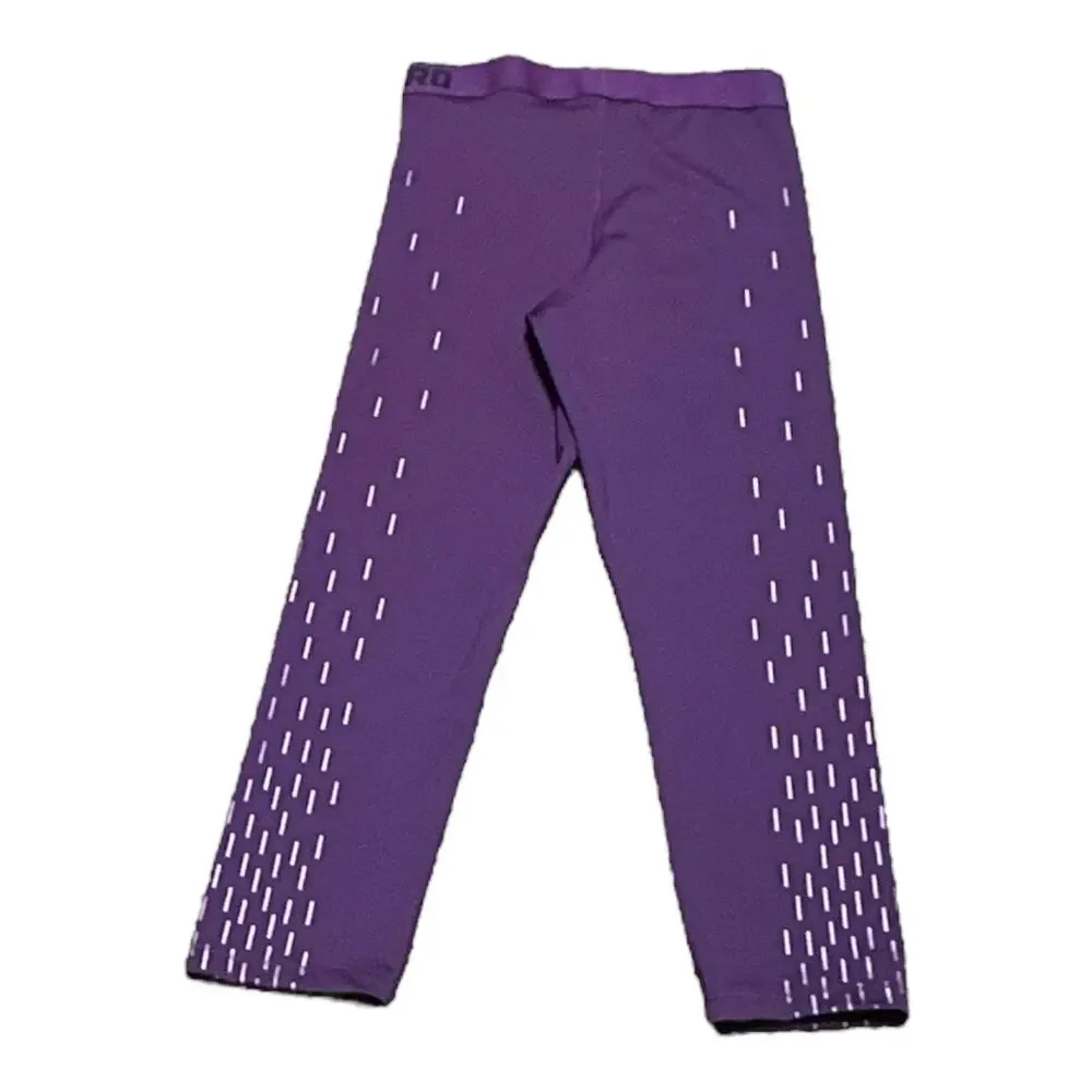Nike Pro Dri-Fit Cropped Leggings Purple Small